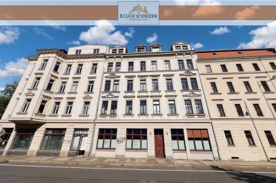 Stilvoll wohnen oder clever investieren – gemütliche 3-Raum-Altbauwohnung mit Balkon in Zentrumsnähe