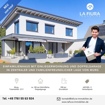 Familientraum mitten im Dorf - Neuwertiges Einfamilienhaus mit Doppelgarage und Einliegerwohnung