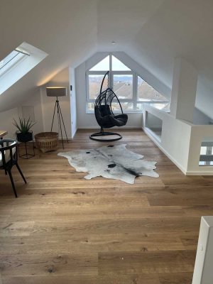 � Preis angepasst: Exklusive 5–6-Zi.-Maisonette mit Kamin, 2 Balkonen, Garage & ca. 170 m²