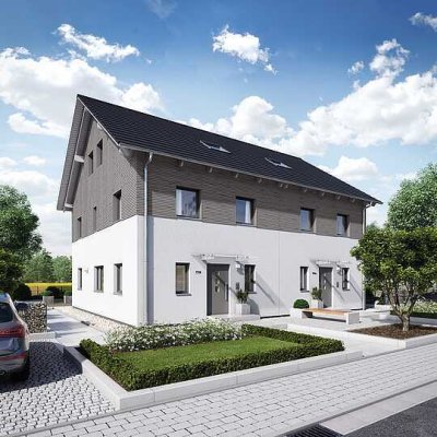 Hanse-Haus 2x Doppelhaushälfte 176 einzugsfertig KfW 40 plus QNG KfN 600m² Grundstück – Obj. Nr. 408