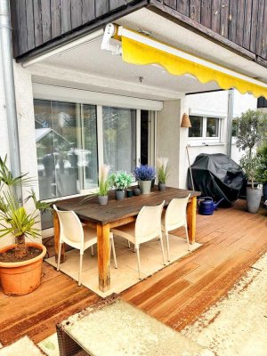 3,5 Zimmerwohnung mit Garten und Terrasse * absolut ruhige Lage im Ortskern * PKW-Garagenplatz