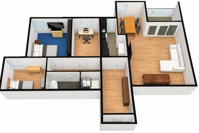 Gepflegte 4-Zimmer-Wohnung mit Balkon im 4. OG in Köln-Dellbrück