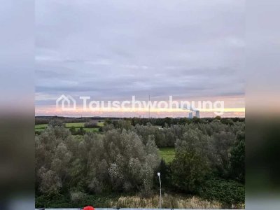 Tauschwohnung: 3-Raumwohnung mit Blick über Feld und Wiesen gen Überseehafe