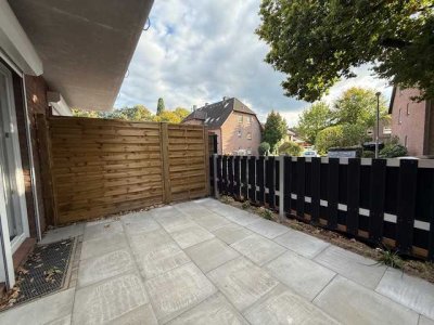 Kleine neu renovierte 1-Z.-Erdgeschosswohnung * Sackgassenlage in rückw. Lage zum Stadtkern