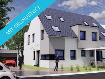 DHH, Effizienzklasse A+, KfW 40 mit Photovoltaikanlage, Fußbodenheizung und Grundstück mit Keller!