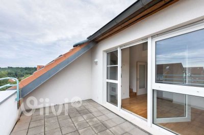 DG-Maisonette in Wildau: 105 m², Parkett, Aufzug, Terrasse, bezugsfrei, Stellplatz, provisionsfrei!