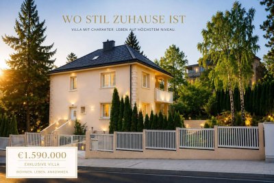 Elegante Familienvilla nahe Rotem Berg | Exklusive Grünruhelage in Hietzing