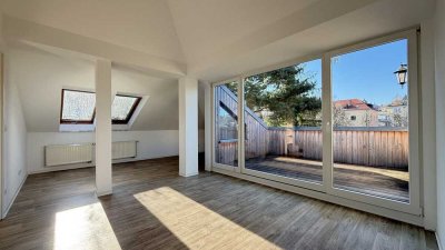 Provisionsfrei! Eigentumswohnung mit Dachterrasse in absoluter Bestlage von Dresden – Plauen