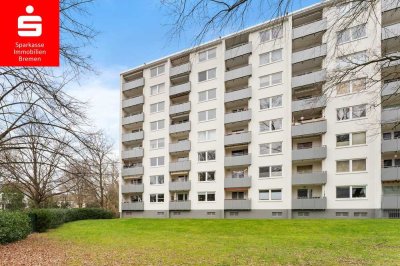 Bremen/Horn-Lehe: Lichtdurchflutete Wohnung mit praktischen Grundriss und toller Aussicht