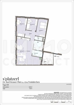 Erstbezug: Elegante, moderne 4-Zimmer-Wohnung mit Loggia im Zentrum Traiskirchens und doch ruhig