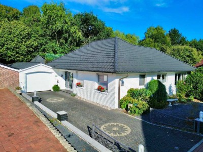 Ebenerdig Wohnen in Uelsen - Seniorengerechter Bungalow mit Wintergarten