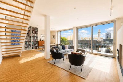 MODERNES, LICHTDURCHFLUTETES PENTHOUSE AUF ZWEI ETAGEN ZUR BEFRISTETEN VERMIETUNG