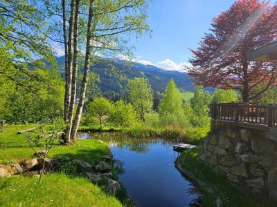 Objekt Nr.: KITZ5050: KITZBÜHEL - SCHWARZSEE - Umbauprojekt: Almhütte mit großem Grundstück in fast Alleinlage und gigantischer Aussichtslage