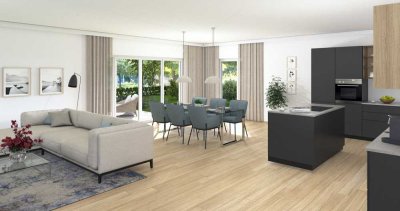 Stilvolle 4-Zi.-Wohnung mit viel Raum in sonniger Lage und 2 TG-Stellplätzen (kein Duplex)