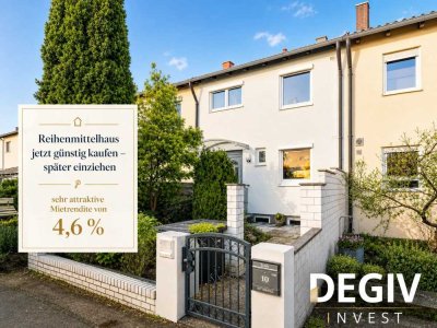 Invest in die Zukunft ! Reihenhaus kaufen-Miete erhalten.  Später selber einziehen