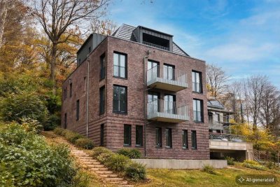 Neubau-Maisonettewohnung mit Elbblick und eigener Dachterrasse