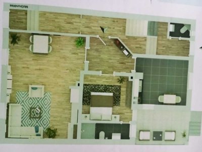 Gepflegte, sanierte 3-Zimmer-Erdgesch.-Wohnung mit geh. Innenausst., großem Garten, off. Kamin