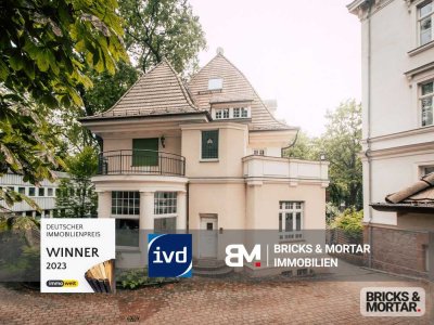 Stilvolle Wohnung in historischer Villa: Exklusives Wohnen mit Büro- oder Praxisnutzung in erstklass