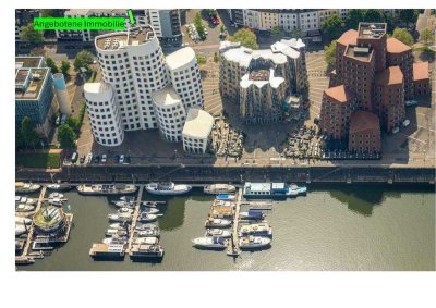 Renditestarke Kapitalanlage am Düsseldorfer Hafen - vis-à-vis Gehry-Bauten, möbliert, provisionsfrei