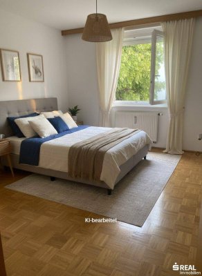 Moderne 3-Zimmer-Wohnung mit Loggia, Stellplatz &amp; Einbauküche