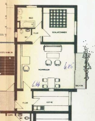 Gepflegte 2-Zimmer-Wohnung mit Balkon in Frankenthal (Pfalz)