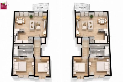 Freundliche 3-Zimmer-Wohnung mit Balkon im Neubau – ruhiges Wohnhaus mit 7 Einheiten