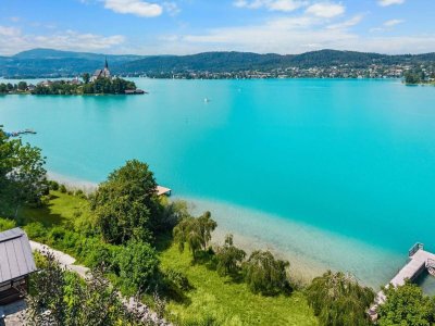 Rarität am Wörthersee – Exklusive Liegenschaft direkt am Wasser in Bestlage