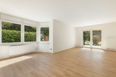 Erstbezug nach Kernsanierung: 2-Zimmer-Gartenwohnung mit Südterrasse & TG-Stellplatz