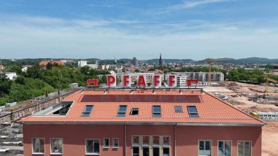 Wohnen wie im Loft – Maisonette mit Studio, Terrasse & Smart-Home