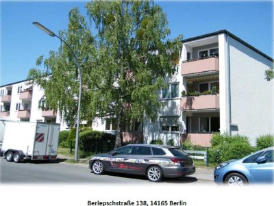 möblierte 2-Zimmer-Wohnung in Nord-Süd-Ausrichtung in Zehlendorf