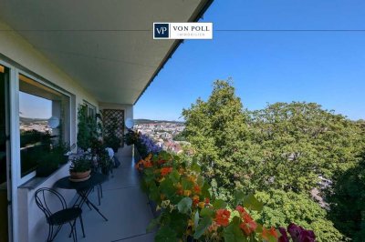 Stilvolle 4-Zimmer-Wohnung mit Panoramablick über Saarbrücken und ins Grüne