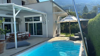 Exklusive Villa in Salzburg Aigen mit Gaisbergblick, Salzwasserpool &amp; absoluter Privatsphäre