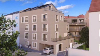 Exklusive 1-Zimmer-Erdgeschosswohnung mit luxuriöser Ausstattung & TG – Erstbezug