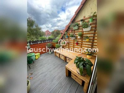 Tauschwohnung: Geräumige 3-Zimmer Wohnung mit Dachterrasse in Altlindenau