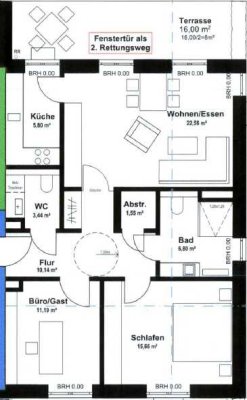 Altersgerechte 3-Zimmer-Wohnung im EG in ruhiger Lage in Leichlingen