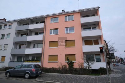 Gepflegte 2-Zimmer-Wohnung mit Balkon und Einbauküche in Mögeldorf