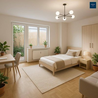Brandhofgasse 12/1 - Ruhige Terrassenwohnung mit Innenhofblick nahe Universität