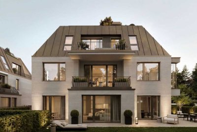Neubau: Rarität im Herzogpark - 5-Zimmer-Penthouse mit Roofgarden und privatem Liftlanding