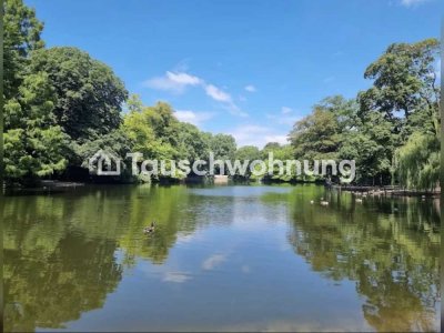 Tauschwohnung: 3 Zimmer Wohnung mit Südbalkon und Blick auf den Volksgarten