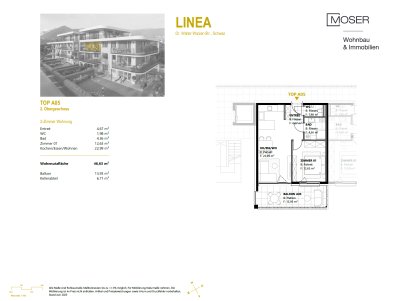 LINEA in Schwaz - Top A05 - 2-Zimmer-Wohnung im 2. Obergeschoss