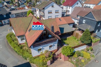 ++ KRAG Immobilien ++ Wallau: Wohnhaus mit Charme, Balkon, Wintergarten & Werkstatt (#19227)