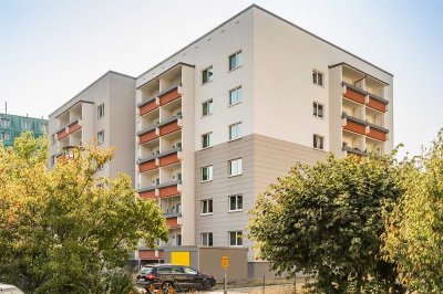 1-Raum-Wohnung mit Balkon und Bad mit Dusche im Gutenbergviertel
