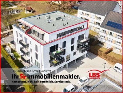 Exklusive und seniorengerechte Büro-/Wohnungseinheit mit großer Dachterrasse
