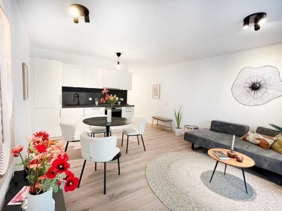 **Erstbezug** 2-Zimmer mit Balkon und Einbauküche!