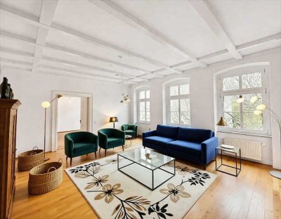 ERSTKLASSIGE 4 ZI.- ALTBAU-WOHNUNG - Stuckaltbau-aus 1990- am Park- 500 Meter zur Spree