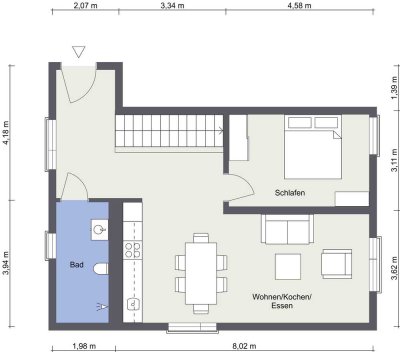 3 Zimmer Neubau Maisonette Wohnung mit Dachterrasse in der Innenstadt von Salzgitter-Lebenstedt