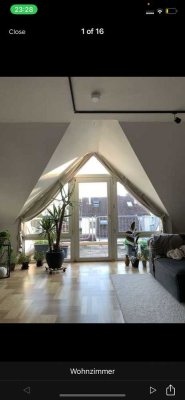 Stilvolle 2-Zimmer-Maisonette-Wohnung mit Balkon/ Kamin und EBK in Bad Soden am Taunus
