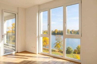 Erstbezug Neubau 2,5-Zimmer-Wohnung mit Blick auf den Rhein in Mainz