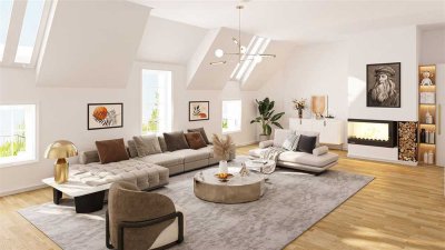 Dachgeschoß-Wohnung am Königssee in Bestlage Grunewald mit Blick über Berlin