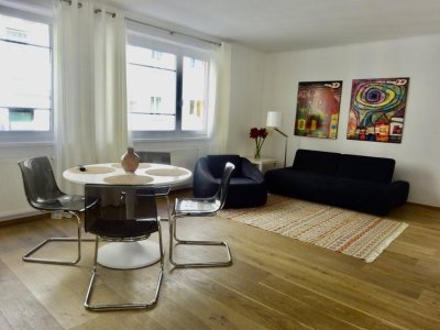 Zentrum Wien: modernes Apartment mit 2 1/2 Zimmern in Topzustand, möbliert, Nähe U1-Nestroyplatz, Donaukanal, und Prater!